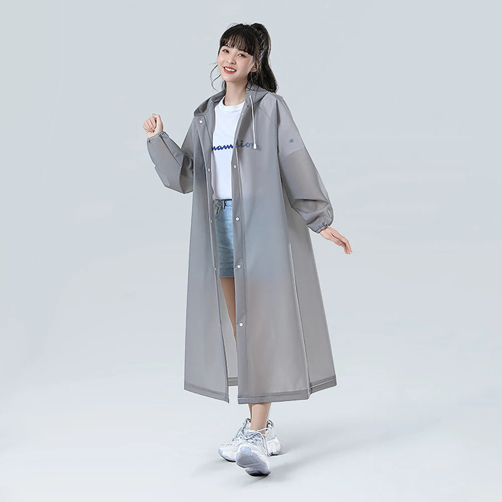 High Quality 1piece EVA Unisex Raincoat Thickened Raincoat Women Waterproof Men Camping Waterproof Rainwear Suit