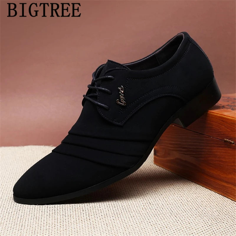 Ansoff men's formal Oxford shoes with sleek leather design, suitable for dress, office, or wedding attire.