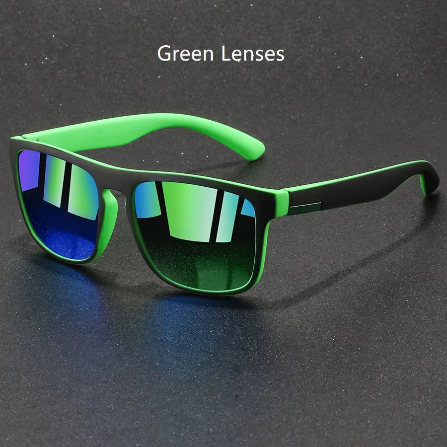Fashion Vintage Square Sunglasses Men Women Fishing Driving Man Luxury Brand Designer Sun Glasses Anti-Glare Retro Eyewear - Acros