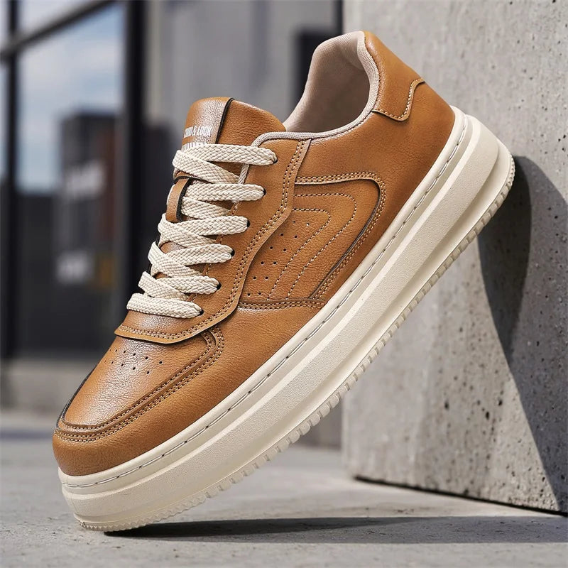 Ansoff men's casual spring and autumn soft-sole non-slip outdoor walking shoes with a stylish design and lightweight construction.