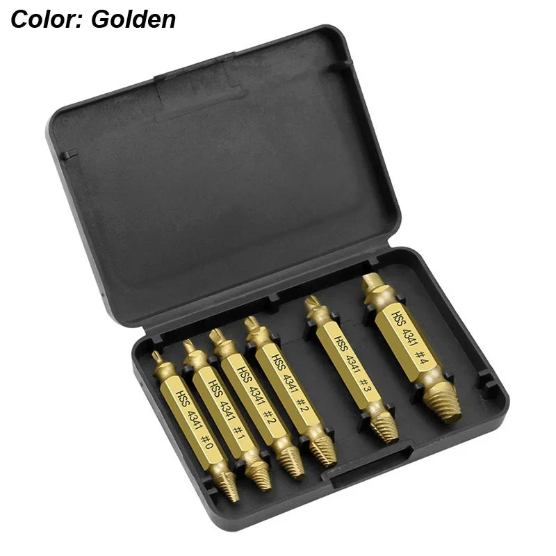 Damaged Screw Extractor Set HSS Drill Bit Stripped Broken Remover Small Easily Quickly Take Out Kit Easy Demolition Power Tools - Acros