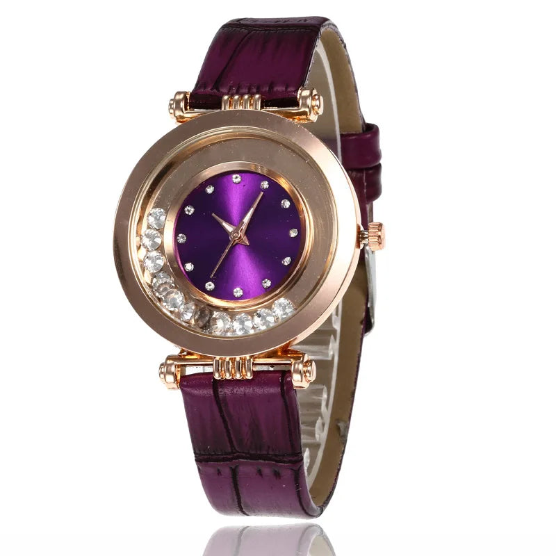 Watches for Women Female Luxury Temperament Ladies Watch Leather Belt Watch Analog Quartz Watch Reloj Mujer Montre Femme - Acros