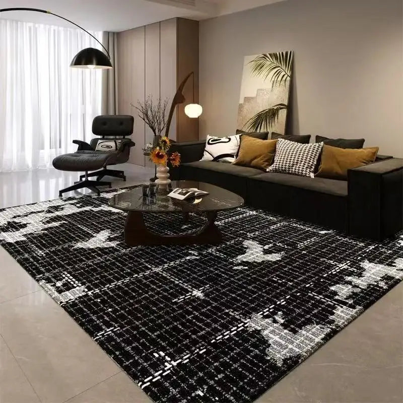 Nordic Light Luxury Large Carpet for Living Room Geometric Bedroom Area Rugs Washable Outdoor Balcony Floor Mat Lounge Sofa Rug