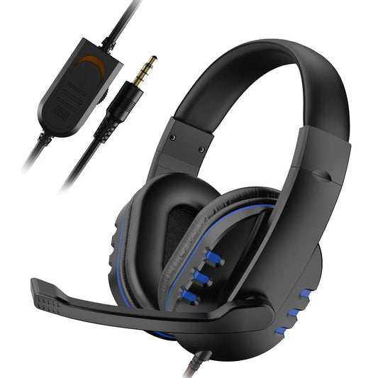 Headphones 3.5mm Wired Gaming Headset Earphones Music For PS4 Play Station 4 Game PC Chat computer With Microphone - Acros