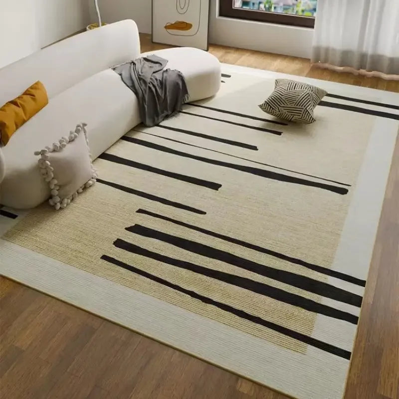 VIKAMA Nordic Living Room Carpet Non-Slip Anti-Dirt Sofa Side Table Mat Bedroom Cloakroom Floor Rug Home Decor