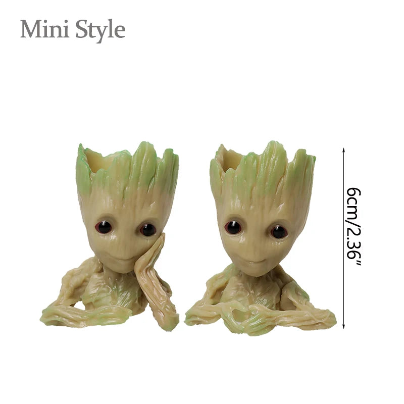 Miniature Groot figurine by Ansoff, 5cm desk decor with cartoon style tree man ornament for home decoration and craft display.