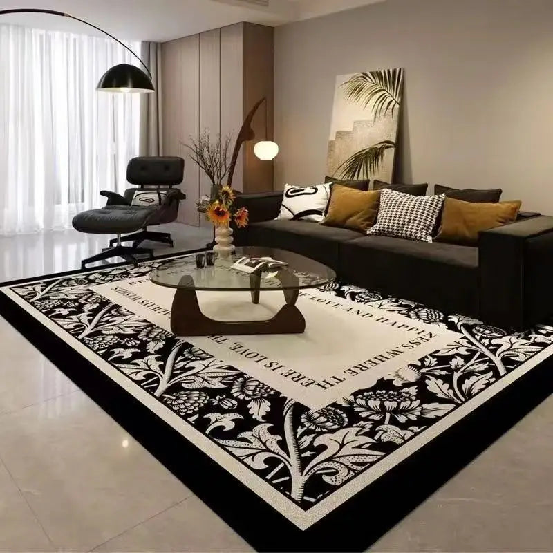 Nordic Light Luxury Large Carpet for Living Room Geometric Bedroom Area Rugs Washable Outdoor Balcony Floor Mat Lounge Sofa Rug