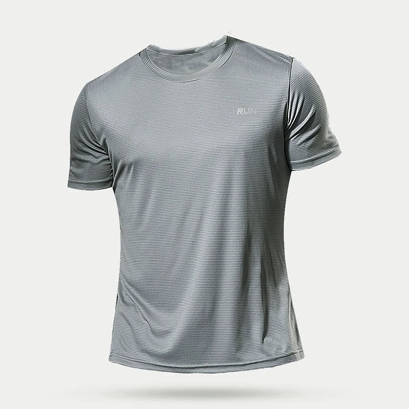 Men's Ansoff running shirt featuring quick-dry fabric, compression fit, and sporty design for jogging, fitness, and gym workouts.