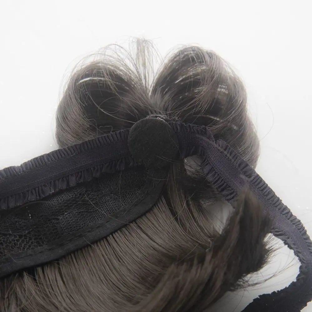 Ansoff baby wig with bangs hairband, children's birthday photography accessory, soft hair styling gift for infants and toddlers
