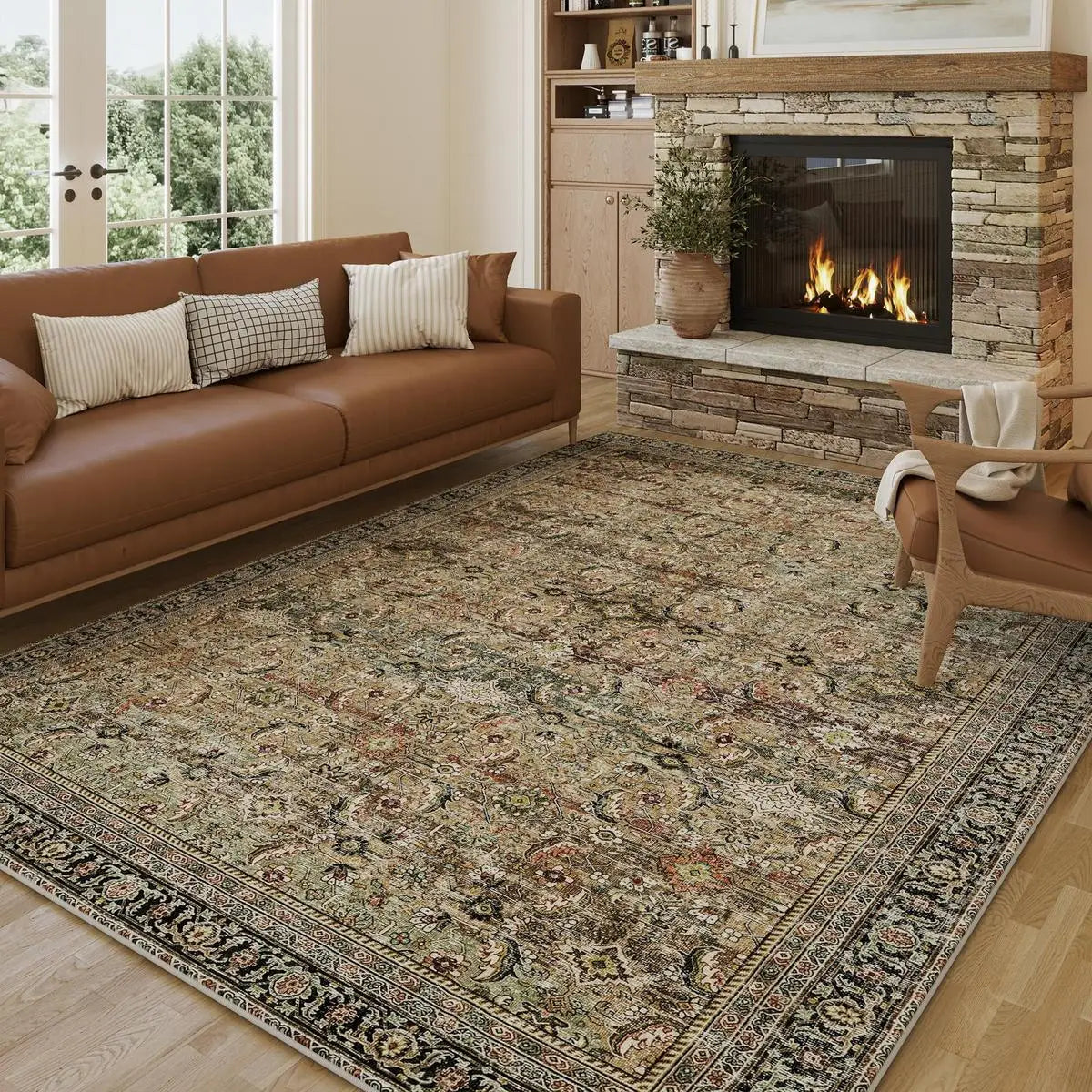 VIKAMA Nordic Light Luxury Large Carpet Living Room Sofa Tea Table Carpet Bedroom Bedside Carpet Modern Simple Home Decoration