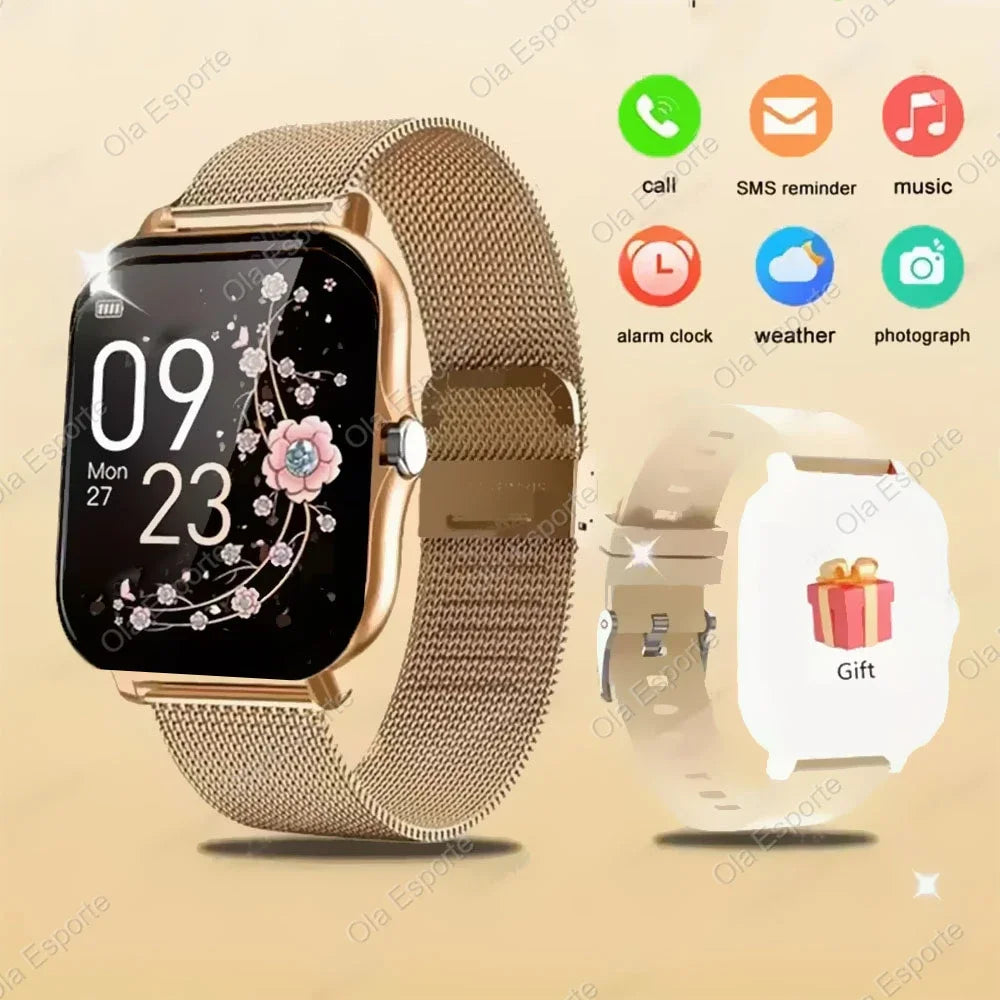 New Smart Watch Android Phone 2.01'' Infinite Screen Bluetooth Call Blood Oxygen/Pressure Monitoring Smart Watch Women Men Band