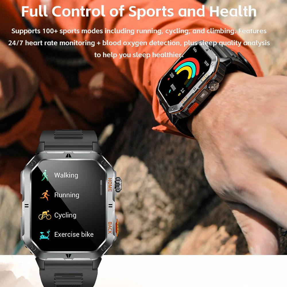 1000mAh Battery Sports Smart Watches for Man New High-End Smartwatch 2025 Android Electronics Clock Watch for IOS Android Phones