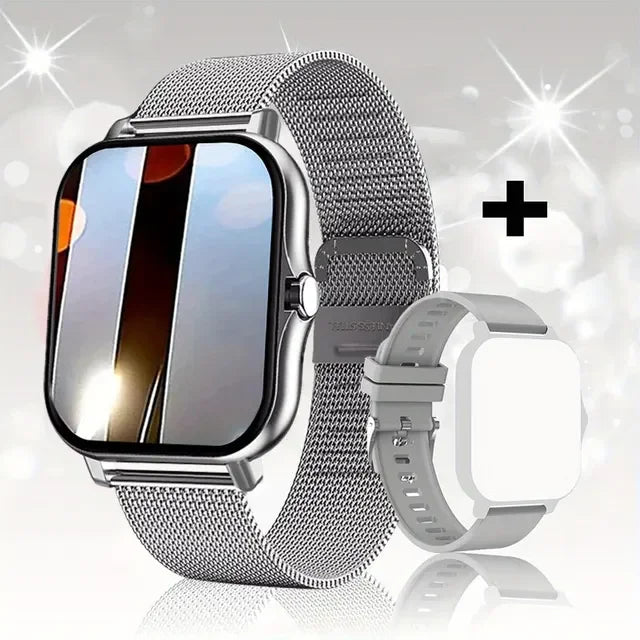 Ansoff 1.83-inch sport smart watch with fitness tracking, health monitor, waterproof design, wireless calling for men and women.