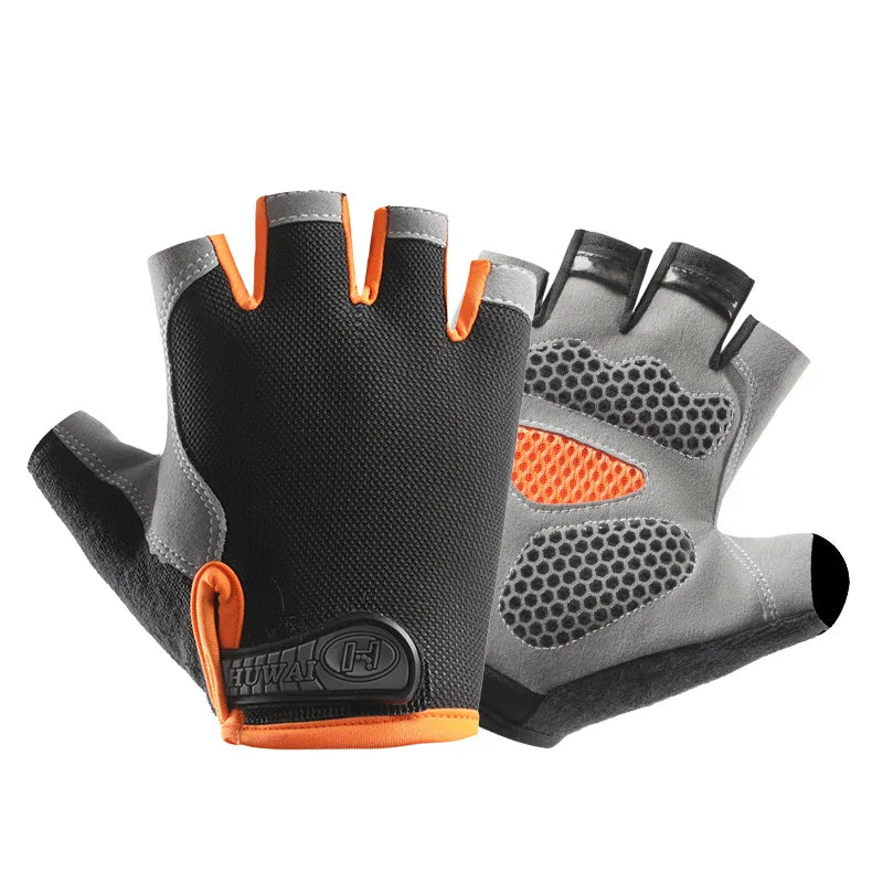 Gym Gloves Fitness Training Fingerless Women Men Bodybuilding Exercise Sports Gloves for Cycling Bicycle Anti Slip Breathable