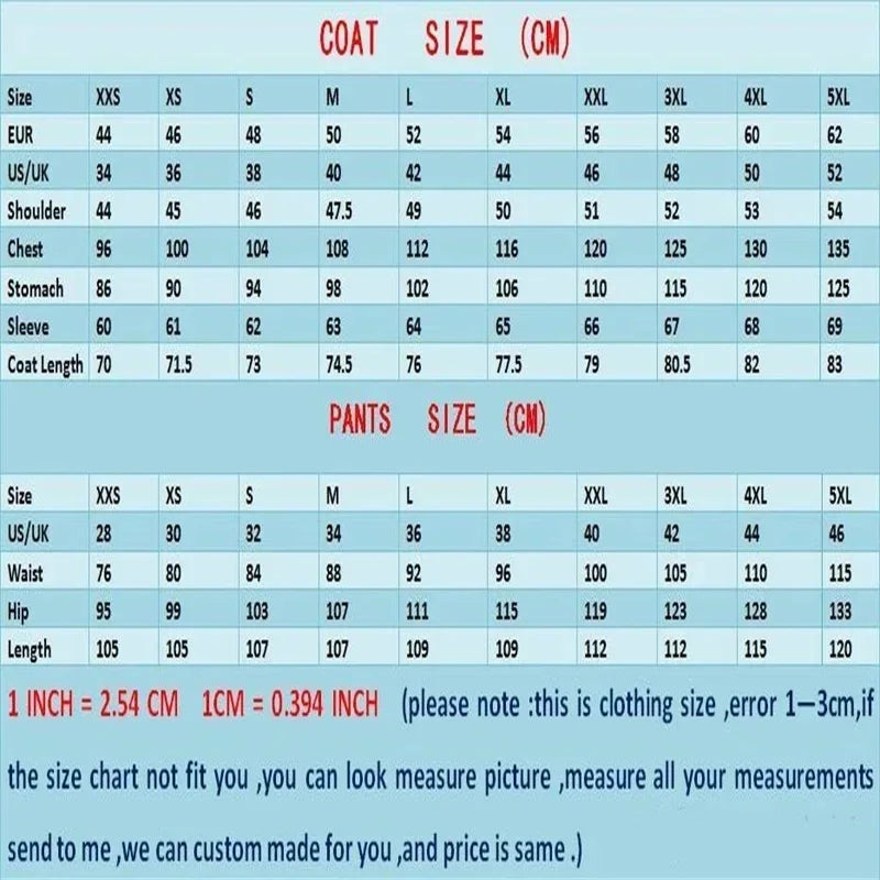 Blue PU Leather Men Suits Set 2 Piece Blazer+Pants Trousers Wedding Tuxedo Formal Office Groom Prom Jacket Business Coat