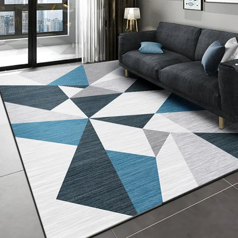VIKAMA 2026 Light Luxury Living Room Carpet Non-Slip Washable Floor Mat for Sofa Bedroom Cloakroom Home Decor