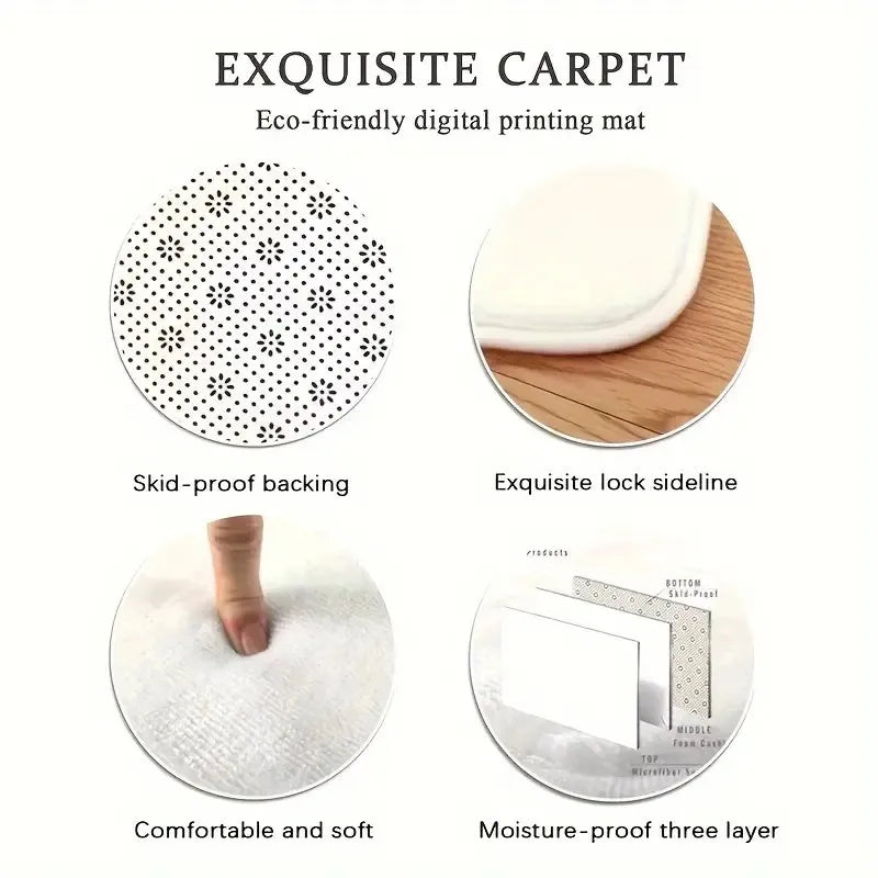 Gold Black Geometric Carpets Nordic Luxury Living Room Rugs for Bedroom Sofa Table Beside Large Area Rug Home Decor Mats Tapete