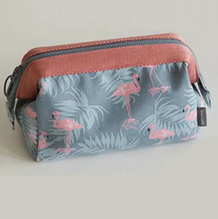 Ansoff animal-themed makeup bag and travel toiletry pouch with compartments for cosmetics and toiletries, flexible and portable.