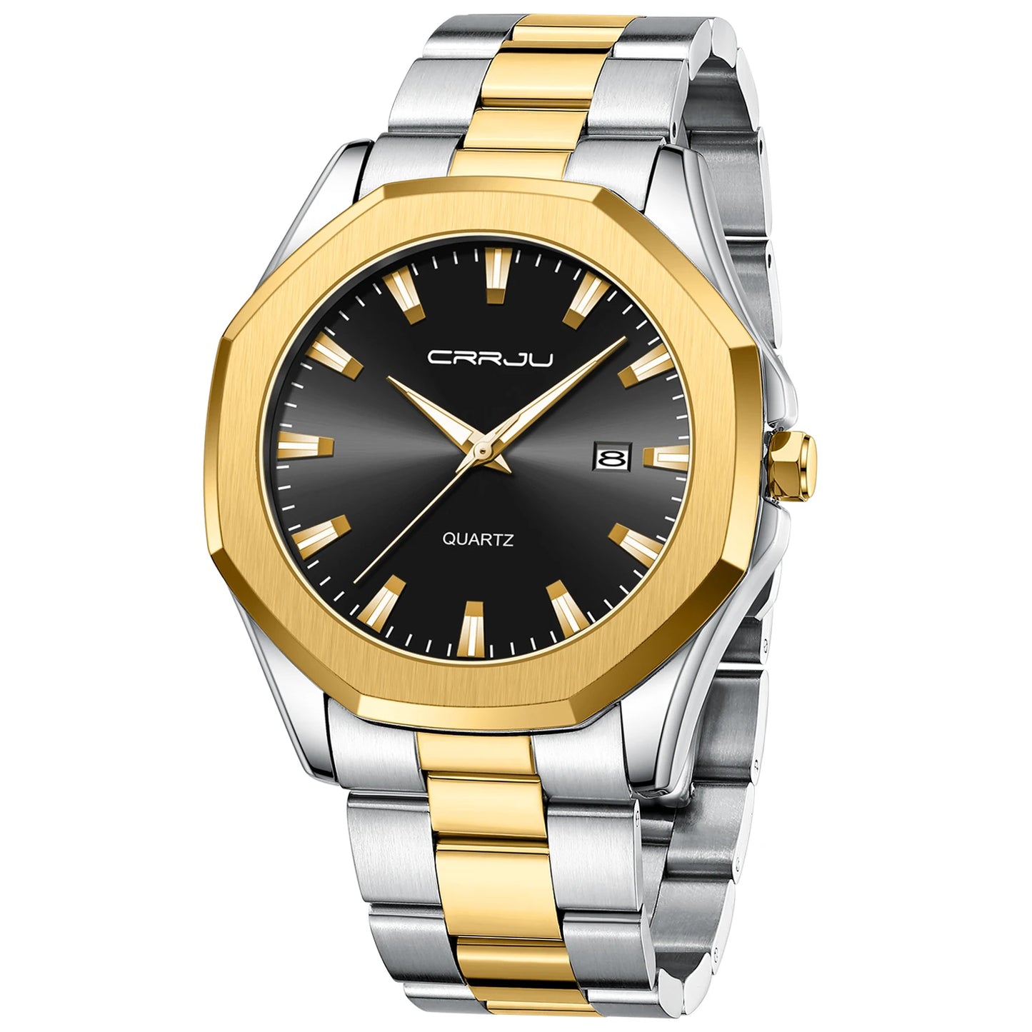 Watches for Men Classic with Date Business Dress Luxury Waterproof Luminous Mens Wrist Watch Analog Stainless Steel Men Watch - Acros