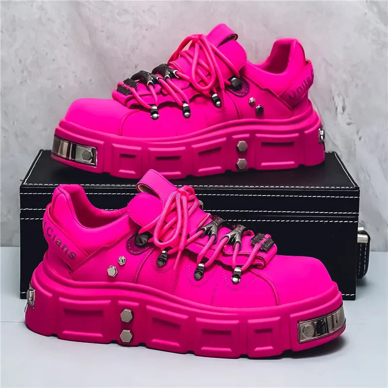 High-quality Fashion Platform Shoes for Women Casual Leather Sneakers Summer Sports Luxury Designer Shoes Tennis Running Loafers - Acros