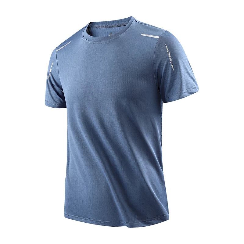 CHRLCK Men's Running Quick Drying T-shirts Breathable Hiking Fishing Tees, Soft Elasticity Outdoor Sports Short Shirt Summer - Acros