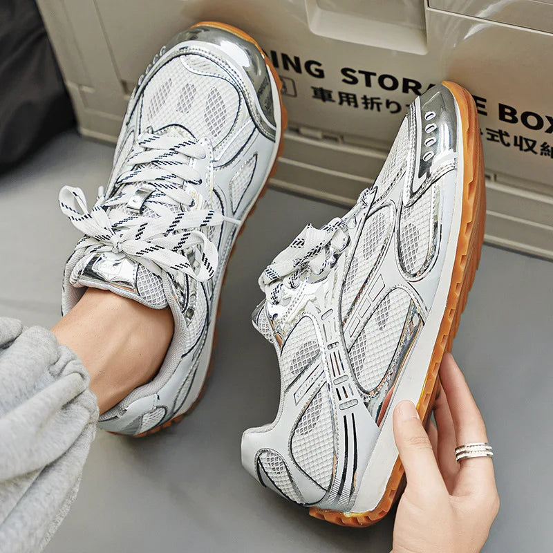 Ansoff men's trendy casual sports shoes in retro style, suitable for spring and summer, versatile all-season sneakers.