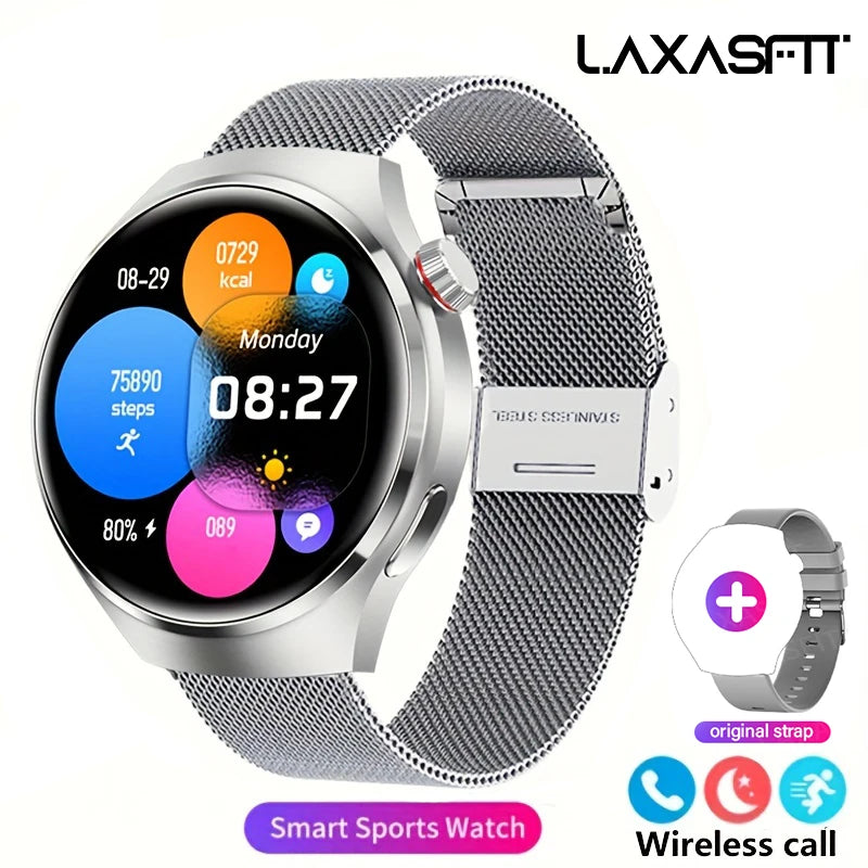 Ansoff G.L Wear 2025 men's smart watch with HD display, health tracking, Bluetooth calling, voice assistant, and sports features.