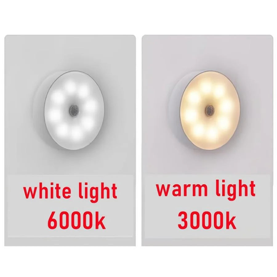 Motion Sensor Light Led USB NightLights Rechargeable Lamp for Bedroom Staircase Hallway Wardrobe Cupboard Lighting - Acros