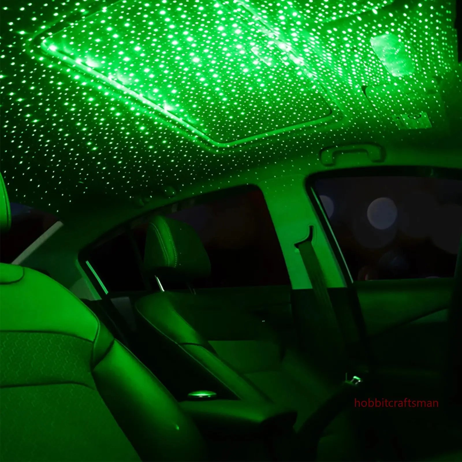 Mini LED Car Roof Star Night Light Projector Atmosphere Galaxy Lamp USB Decorative Adjustable for Auto Roof Room Ceiling Decor - Acros