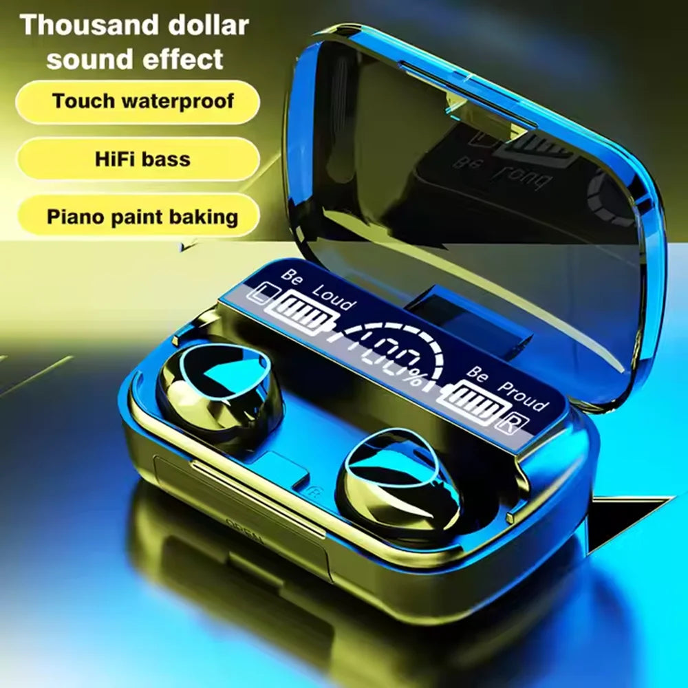 New Arrival M10 Earphone Wireless Headset High Quality Perfect Sound Earbuds Sports Game Music BT Headphone with Power Bank - Acros