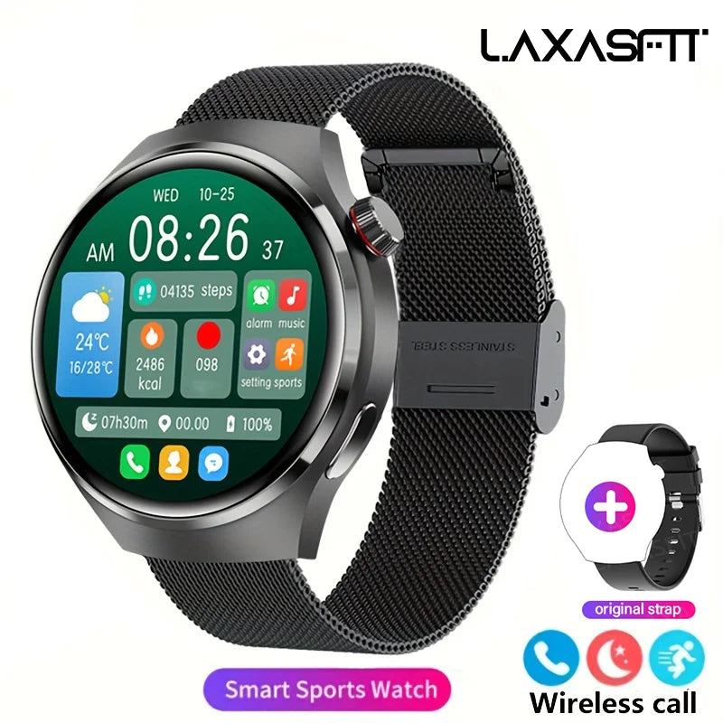 Ansoff G.L Wear 2025 men's smart watch with HD display, health tracking, Bluetooth calling, voice assistant, and sports features.