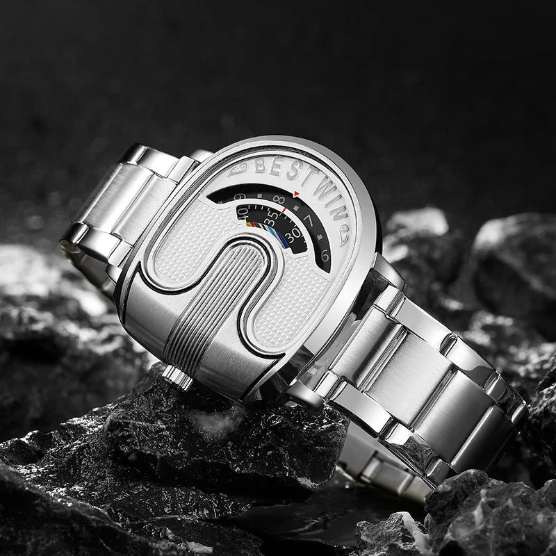Men Watches Top Brand Luxury Golden Unique Design Wrist Watches For Men Stainless Steel Quartz Male Clock relogio masculino 2025 - Acros