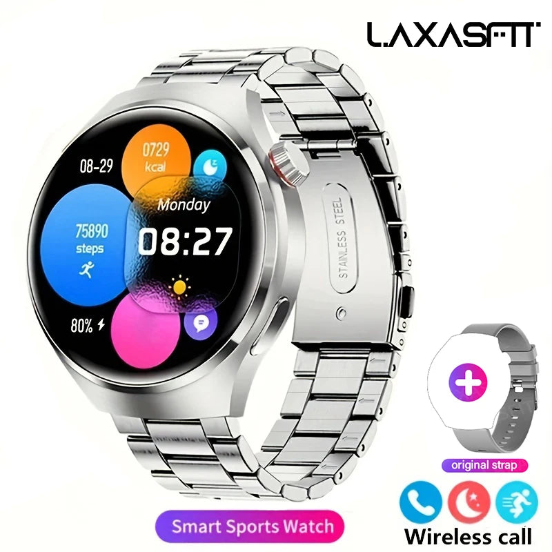 Ansoff G.L Wear 2025 men's smart watch with HD display, health tracking, Bluetooth calling, voice assistant, and sports features.