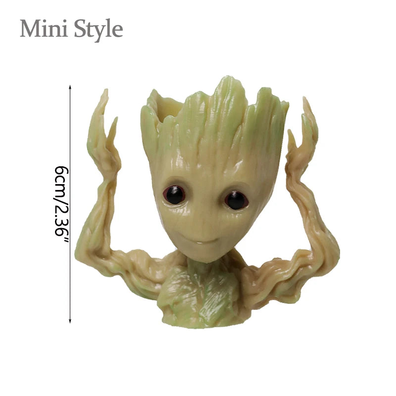 Miniature cartoon Groot figurine from Ansoff, 5cm tall, perfect for home decoration and desktop office decor, tree-shaped ornament.