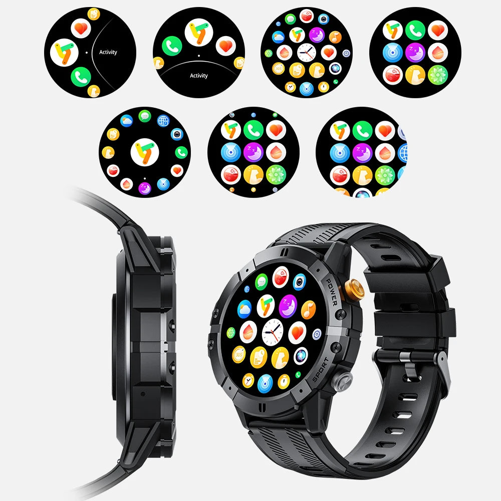 Outdoor Military Smart Watch Bluetooth Call Smartwatch Fitness Clock IP68 Waterproof Sports Men's Watches for IOS Android 2025