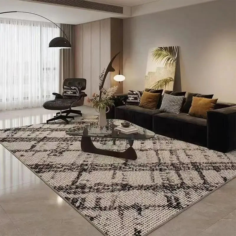 Nordic Light Luxury Large Carpet for Living Room Geometric Bedroom Area Rugs Washable Outdoor Balcony Floor Mat Lounge Sofa Rug