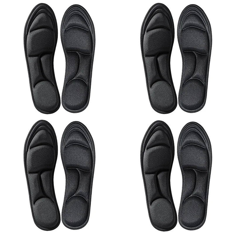 Pair of breathable Ansoff 5D massage memory foam insoles with cushioning for shoes, ideal for running and orthopedic support.