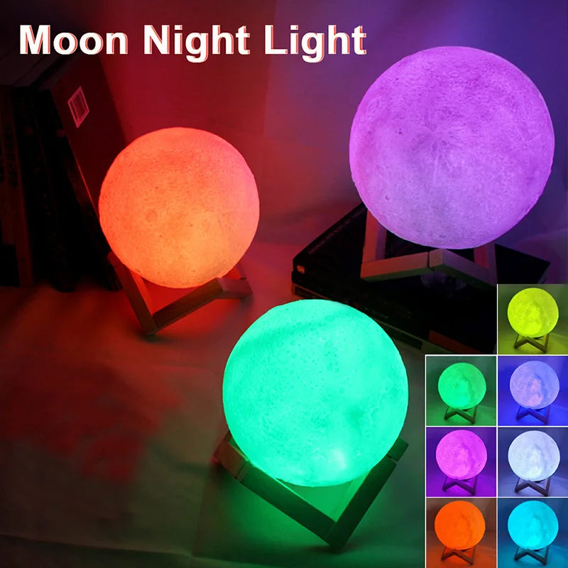 Book Light LED Moon Light Galaxy Light, Moon Night Light, Girl, Boy, Child Birthday Gift, Bedroom Decoration Indoor lighting - Acros