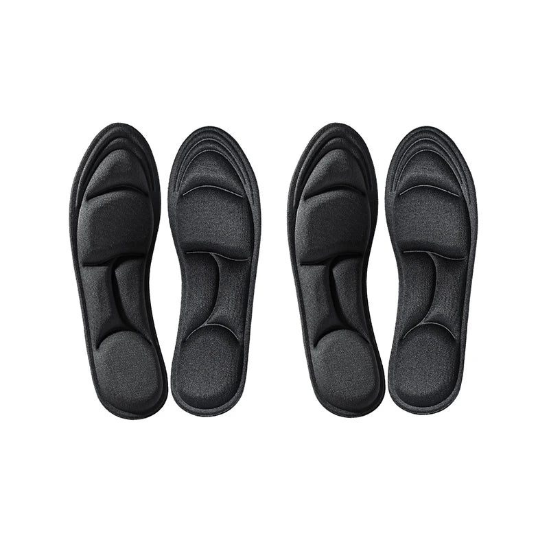 Set of 2, 4, or 16 pairs of Ansoff 5D massage memory foam insoles for shoes, featuring breathable cushioning for sports and orthopedic comfort.