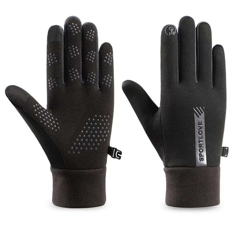 Winter Gloves Women Cycling Bike Thermal Fleece Cold Resistance Wind Waterproof Bicycle Warm Outdoor Running Skiing Mittens - Acros