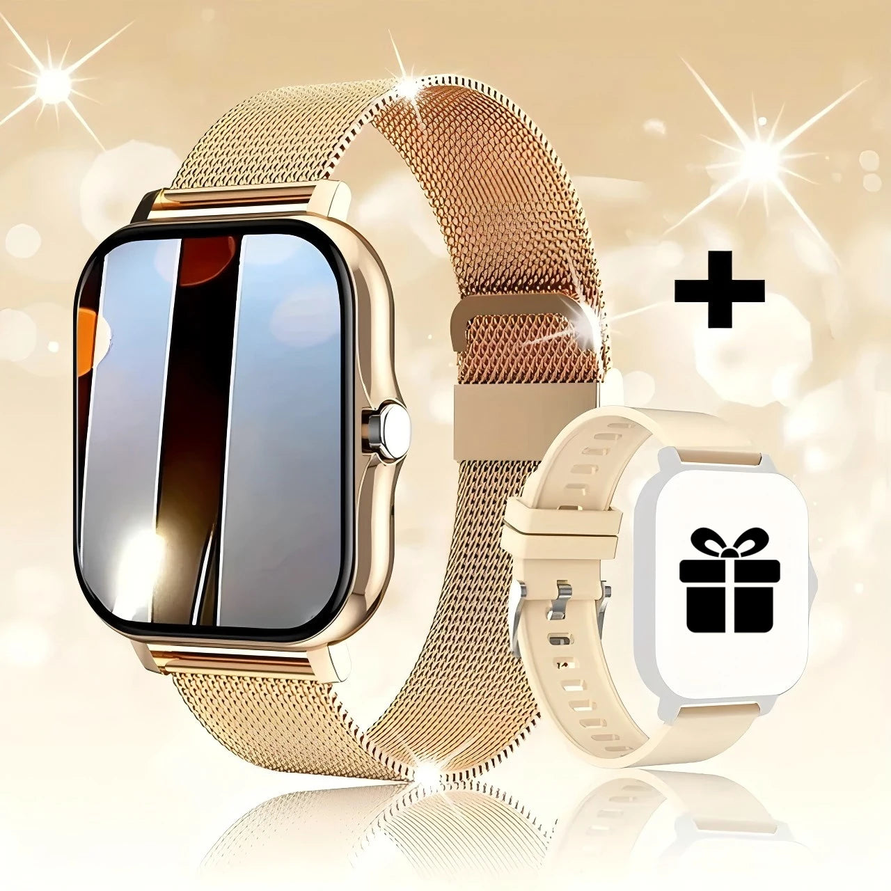 Ansoff 2024 Bluetooth smart watch for men and women with touch call, fitness tracking, waterproof design, suitable for Android and iOS.