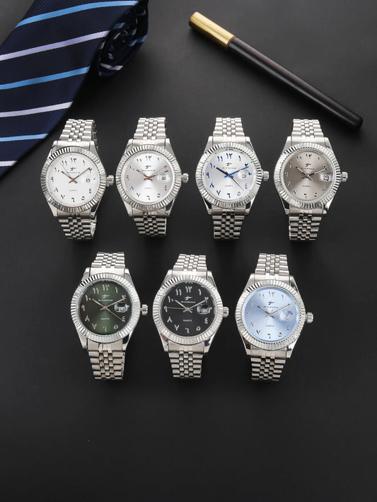 Fashion Men's Watches Date High-end Luxury Casual Sport Clock Classic Business Quartz Male Stainless Steel Wristwatches - Acros