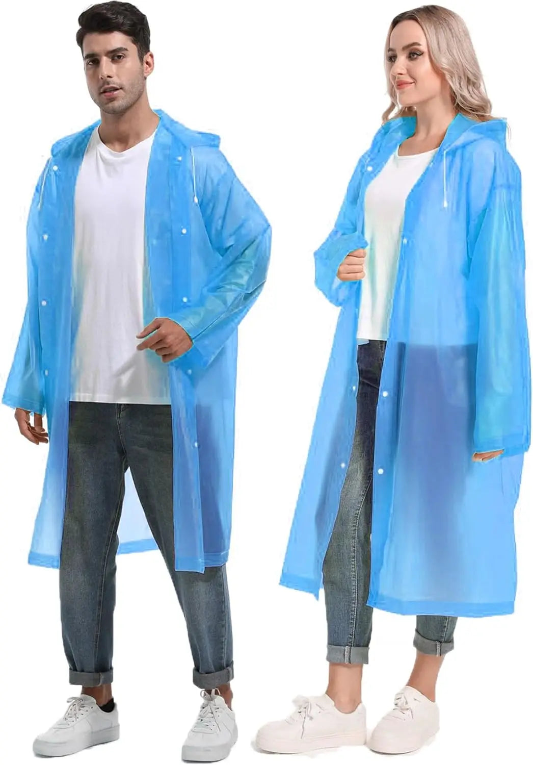 1piece 150*70CM EVA Unisex Raincoat Thickened Raincoat Women Waterproof Men Black Camping Waterproof Rainwear Suit