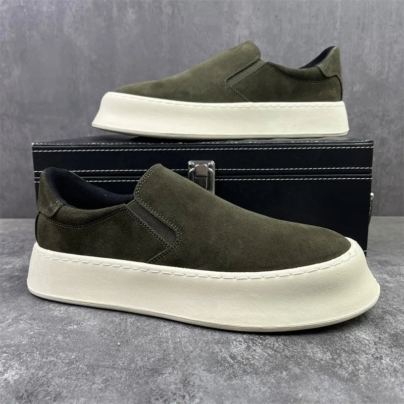 Ansoff men's casual slip-on loafers, breathable lightweight outdoor shoes for walking and driving, in a neutral color