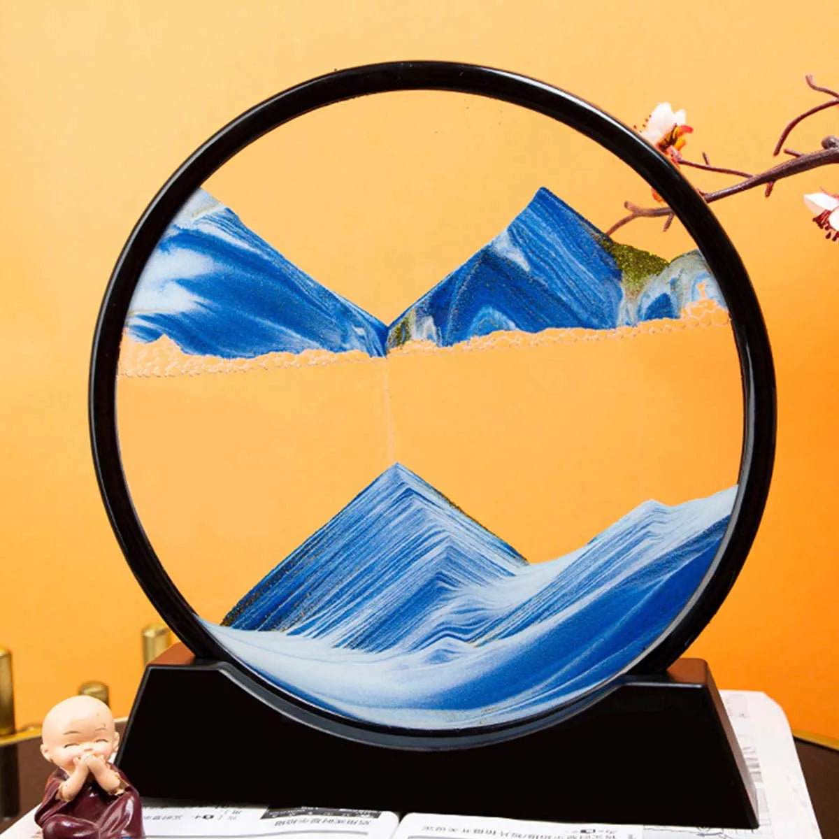  Dynamic Sand Art - Hypnotic 3D Design with Moving Sand for Creative Painting and Sculpture -Home or Office Desktop Decoration