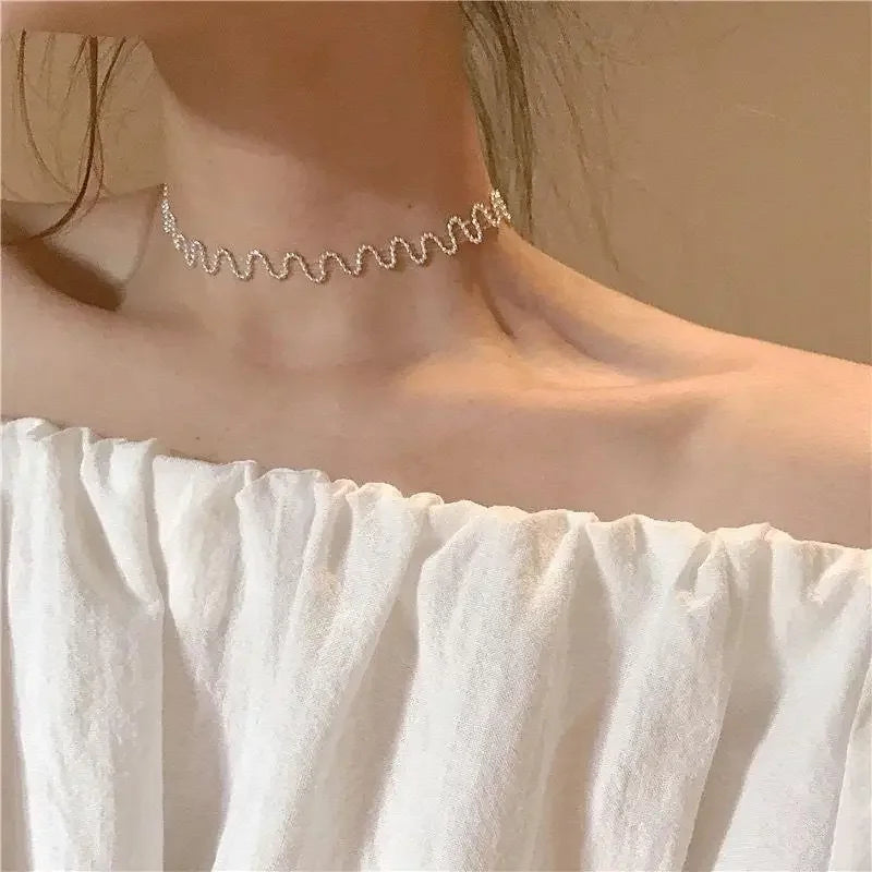 Vintage Butterfly Necklace Women Golden Stainless Steel Blade Snake Chains Aesthetic Charms Choker Women jewelry Gift To Mujer - Acros