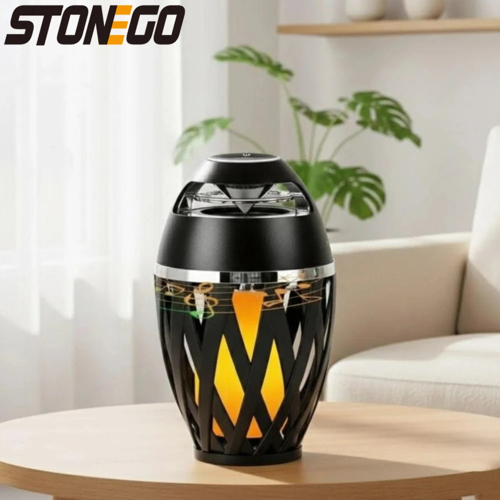 Bluetooth 5.0 Portable Speaker LED Torch 5W Bass 2000mAh IPX5 Waterproof Outdoor Home Party Speaker