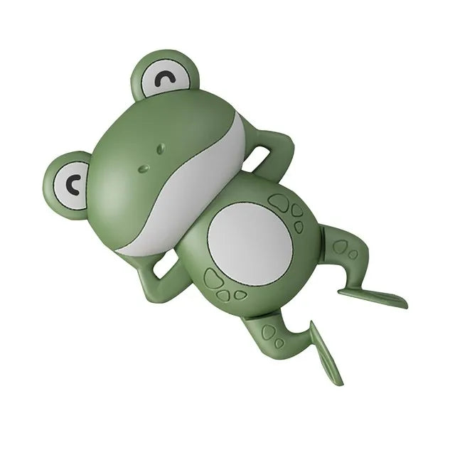 Cute frog-shaped baby bath toy by Ansoff, clockwork swimming toy for children, perfect for infant bath time fun.