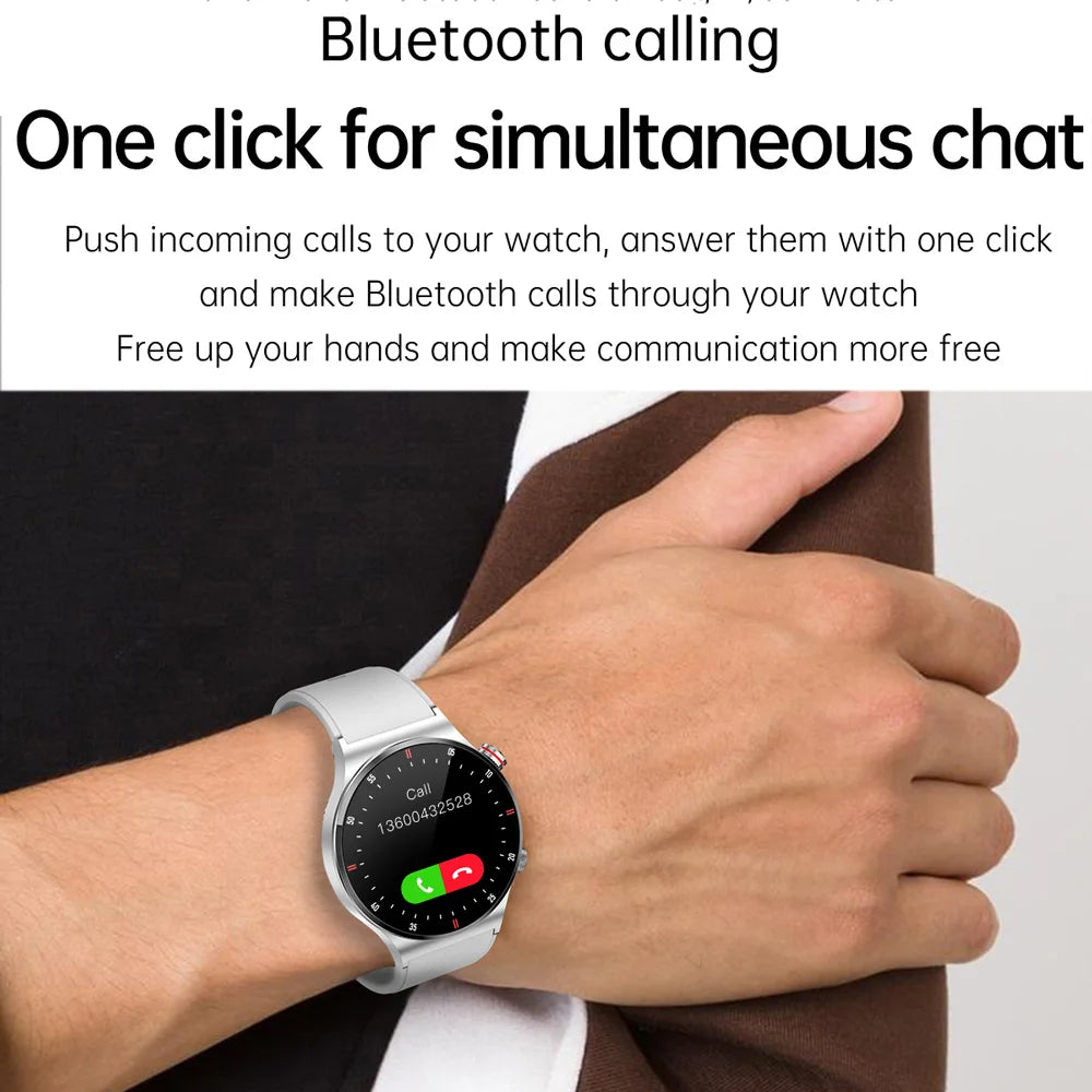Luxury QW33 Smart Watches Men NFC Wireless Call Fitness Waterproof Sports Wrist Intelligent Smartwatches for Women Android 2025