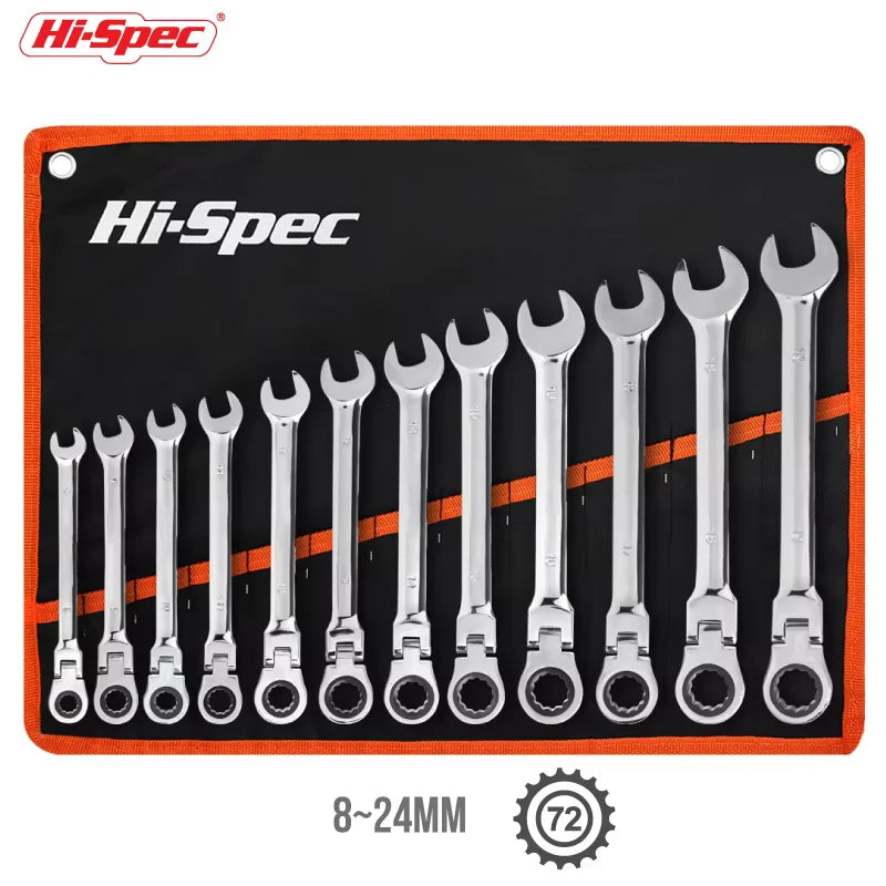 Adjustable Torque Ratchet Spanner Set 8-19Mm Universal Torx Keys For Bicycle And Motorcycle Repairs Mechanical Tool Kit